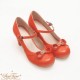 Sentaro Bobo Round Toe Hollow Bow Mid and Low Heel Shoes(8 Colours/Full Payment Without Shipping)